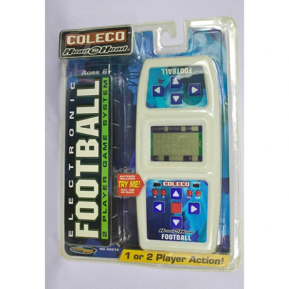 Coleco Head To Head Electronic Football 2-Player Game System 2005 NIP READ